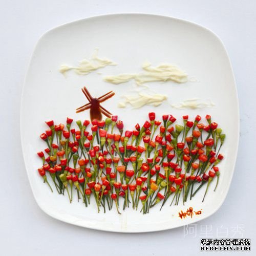 创意无限：用食材拼出的漂亮又有趣的图案（一）--阿里百秀